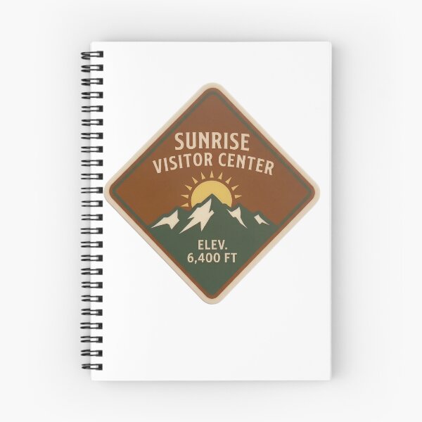 Item preview, Sunrise Visitor Center Mt Rainier National Park Vintage Emblem designed and sold by LittleArij.