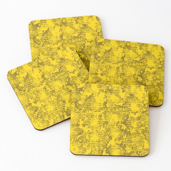 Item preview, Modern Distressed Python Print Pattern | Bright Yellow designed and sold by Frohyou.