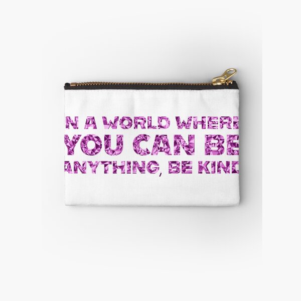 Item preview, "In A World Where You Can Be Anything, Be Kind" Inspirational Quote Pink Triangular Mosaic Design designed and sold by DymondDesigns.