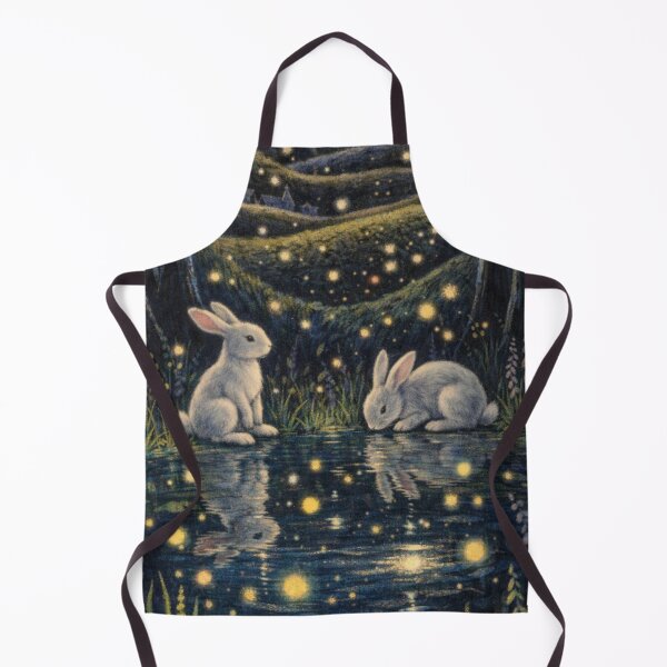 Item preview, Rabbits Resting By A Glowing Water Mirror designed and sold by iamdesigns14.