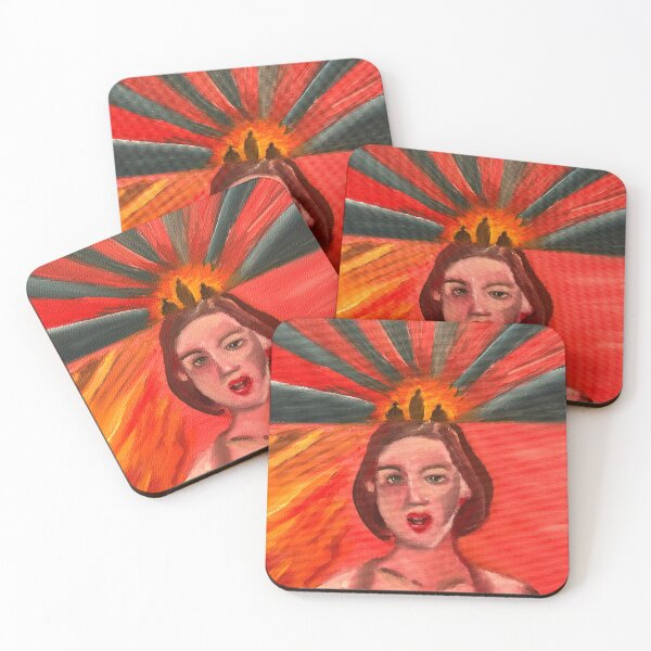 Item preview, Antónia And the Fire - oil on canvas  designed and sold by Verapastels.
