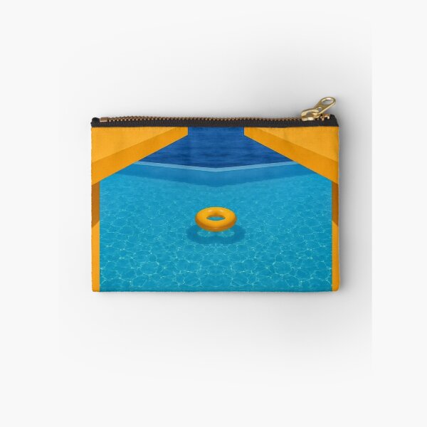 Item preview, dramatic yellow and blue swimming pool scene with ring designed and sold by mister-john.