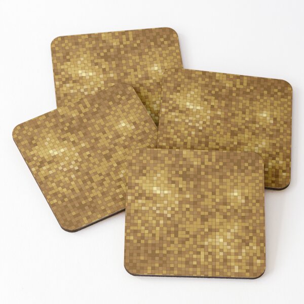 Item preview, Golden Mosaic, Pixel, disco ball texture designed and sold by CHERRY--SHOP.
