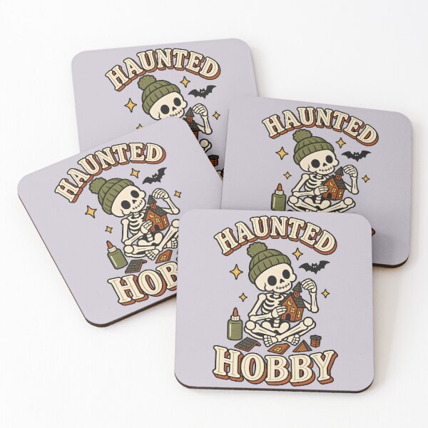 Item preview, Haunted Hobby Funny Retro Skeleton Crafting designed and sold by  MAD's Recreation Studio.