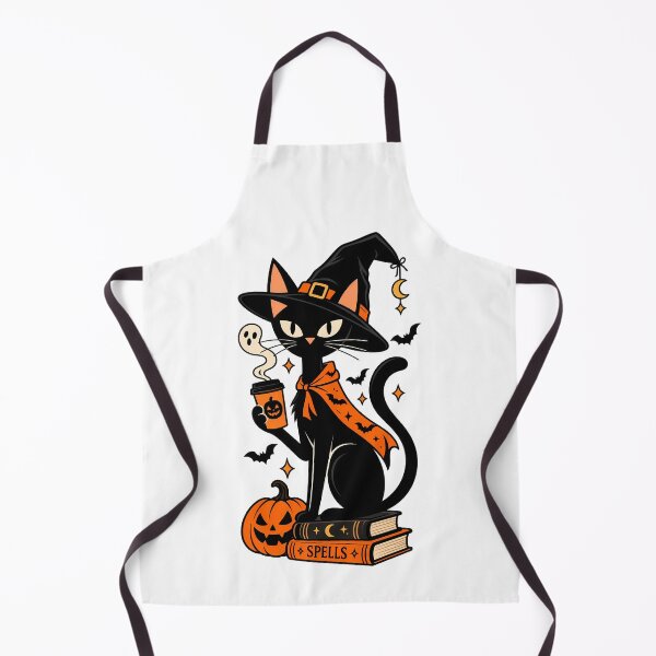 Item preview, Spooky Halloween Black Cat Book Pumpkin Autumn Gift - Witch Cat Coffee Spells designed and sold by Artycom.