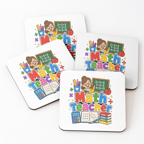 Item preview, Cute Math Teacher Rainbow Back To School Educator Gift designed and sold by shemodas.