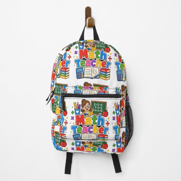 Item preview, Cute Math Teacher Rainbow Back To School Educator Gift designed and sold by shemodas.