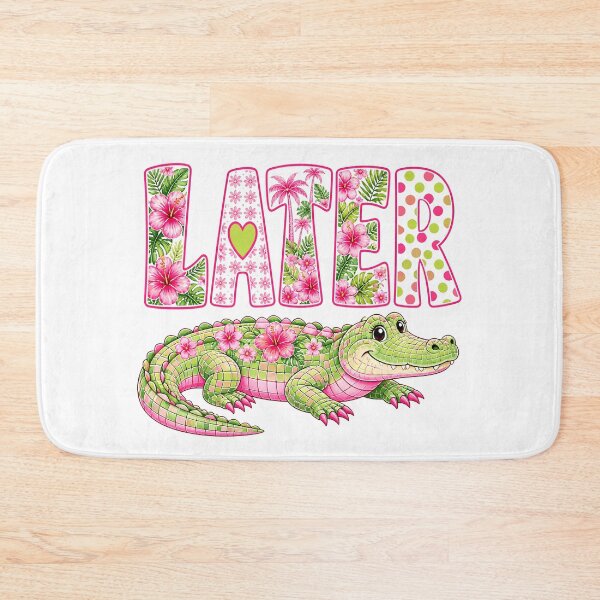 Item preview, Later Gator — Tropical Floral Alligator Typography designed and sold by Channel1Design.