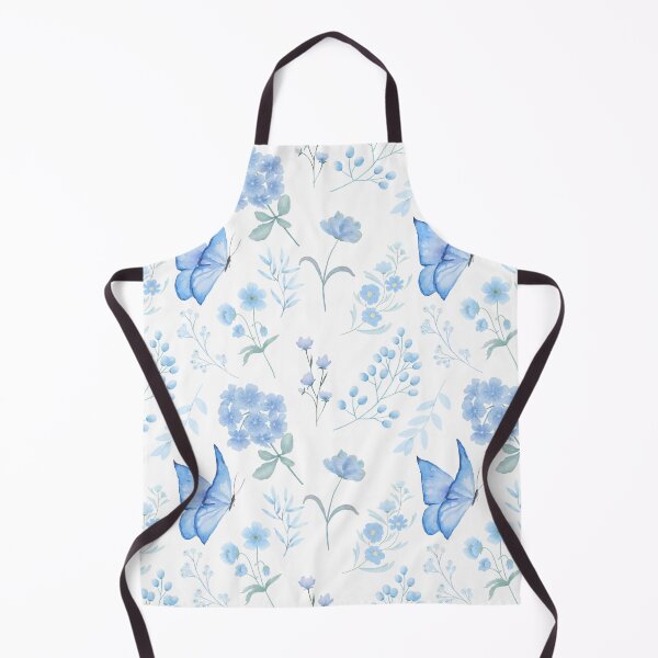 Item preview, Soft Blue Butterflies and Flowers designed and sold by SmallDart Creations.