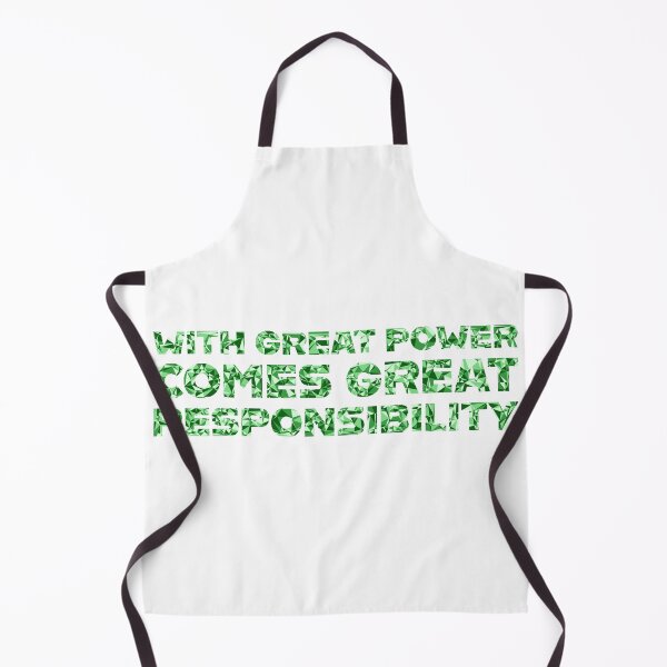 Item preview, "With Great Power Comes Great Responsibilty" Inspirational Quote Green Triangular Mosaic Design designed and sold by DymondDesigns.