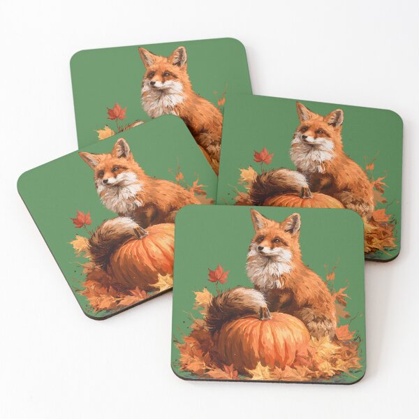 Item preview, Autumn Fox & Pumpkin – Cozy Fall Woodland designed and sold by KAM-KAM-STORE.