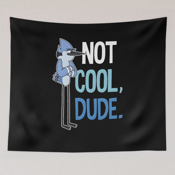 Item preview, Blue Jay Cartoon Graphic, Not Cool Dude Funny Quote, Retro Animated Comedy Character, Nostalgic Cartoon Aesthetic designed and sold by Xtusdior.