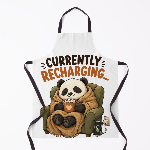 Item preview, Currently Recharging – Cute Panda Cozy Cartoon Design designed and sold by Kiinaaa.