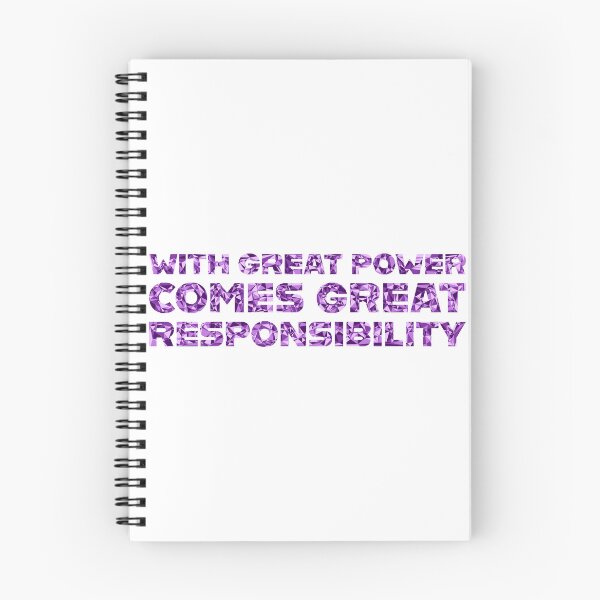 Item preview, "With Great Power Comes Great Responsibilty" Inspirational Quote Purple Triangular Mosaic Design designed and sold by DymondDesigns.