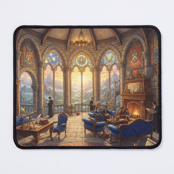 Item preview, Wizard Castle Eagle Tower Common Room - Cozy Dark Academia Study Art designed and sold by KreonaTime.