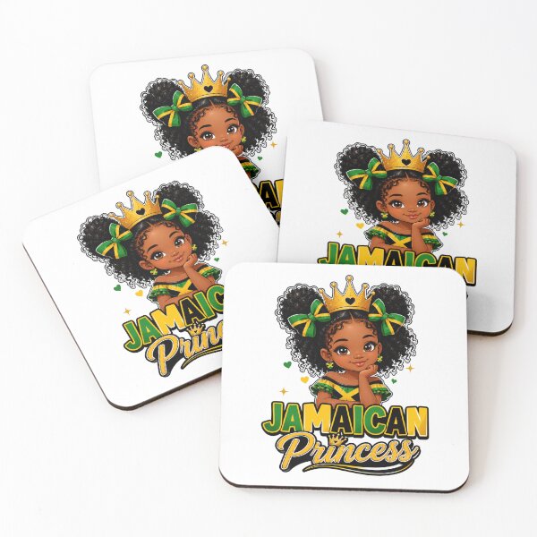 Item preview, Jamaican Princess Jamaica Flag Crown Girl designed and sold by WeirdlyMild.