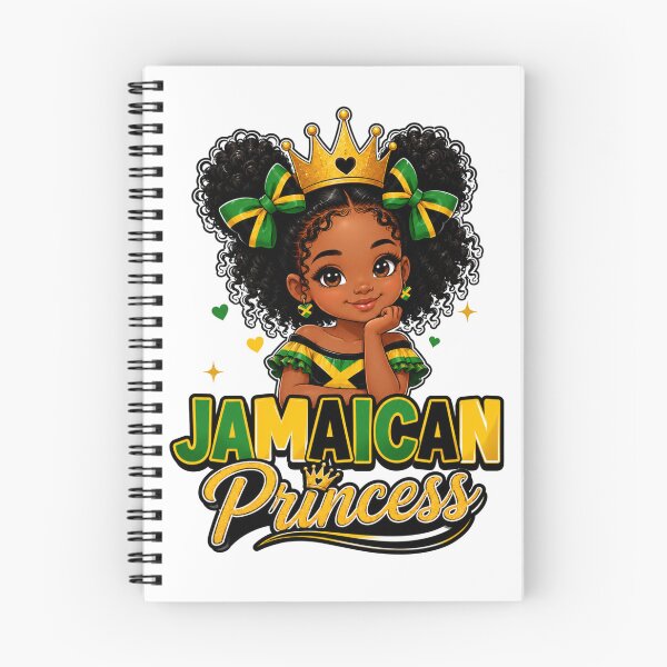 Item preview, Jamaican Princess Jamaica Flag Crown Girl designed and sold by WeirdlyMild.