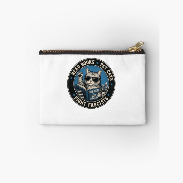 Item preview, Read Books Pet Cats Fight Fascists Cat Lover Activist Reader designed and sold by HumansStuck12.