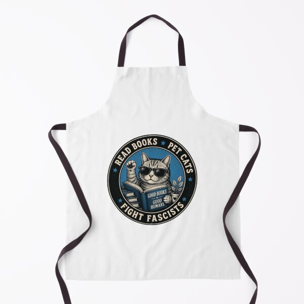 Item preview, Read Books Pet Cats Fight Fascists Cat Lover Activist Reader designed and sold by HumansStuck12.