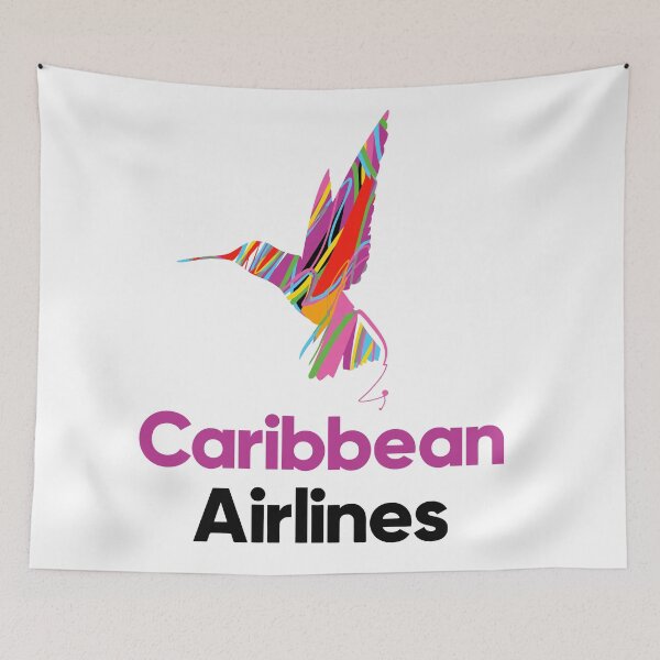 Item preview, Caribbean Airlines Logo 2020–Present – Colorful Hummingbird Caribbean Aviation designed and sold by RetroAviation.