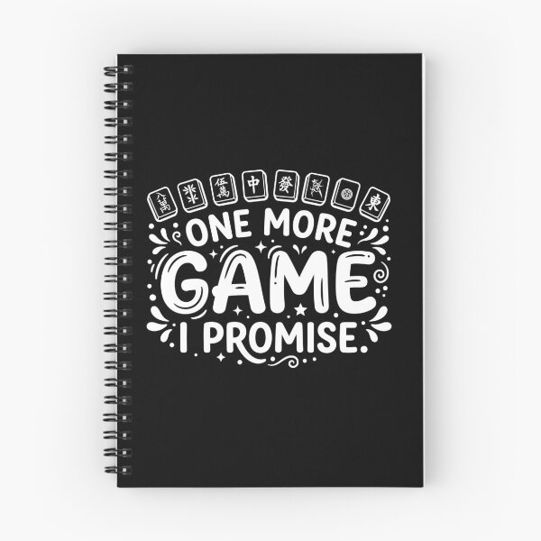 Item preview, One More Game I Promise Mahjong designed and sold by designclub.