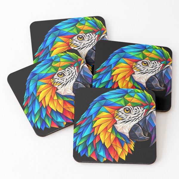 Item preview, Colorful Geometric Parrot | Abstract Tropical Art for Nature Lovers designed and sold by Geometric Art..