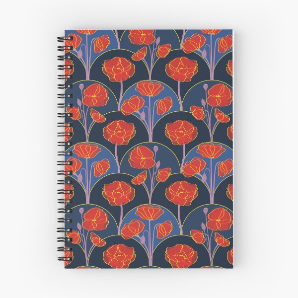 Item preview, Amapolas en azul designed and sold by ChMarch.