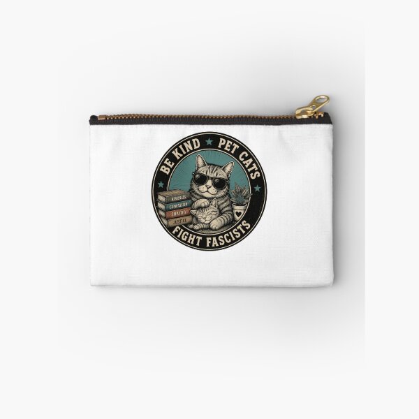 Item preview, Be Kind Pet Cats Fight Fascists Cat Lover Activist Social Justice designed and sold by HumansStuck12.
