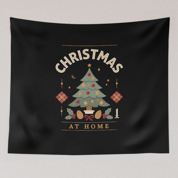 Item preview, Christmas At Home T Shirt, Vintage Christmas Shirt, Nostalgic Holiday Tee, Cozy Christmas Gift designed and sold by Daily Mood Tees.