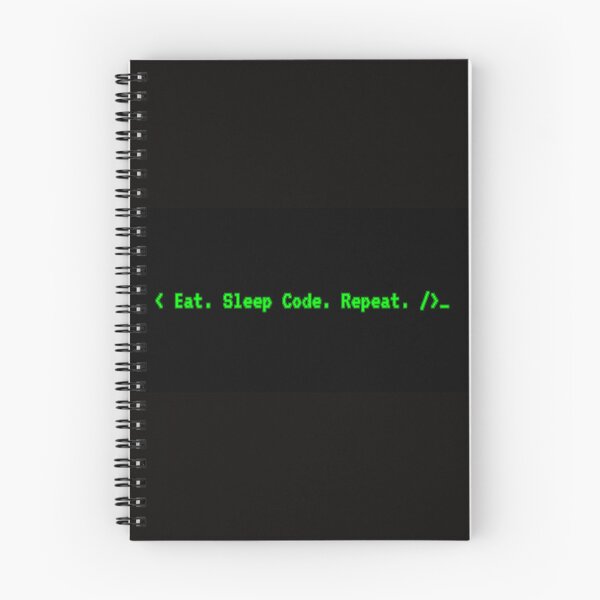 Item preview, Eat Sleep Code Repeat Funny Programming Terminal Art designed and sold by DNBY.