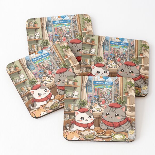 Item preview, Kawaii Cats Harajuku Takeshita Street Cafe - Freda and Junior Tokyo designed and sold by MAISON SYLVIE.