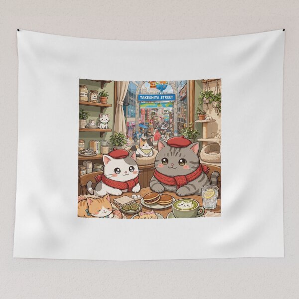 Item preview, Kawaii Cats Harajuku Takeshita Street Cafe - Freda and Junior Tokyo designed and sold by MAISON SYLVIE.
