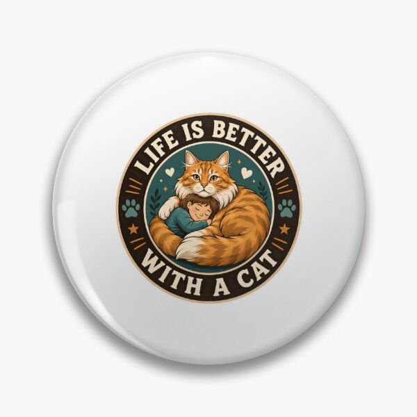 Item preview, Life Is Better With A Cat Cat Lover Pet Owner Feline Enthusiast designed and sold by HumansStuck12.