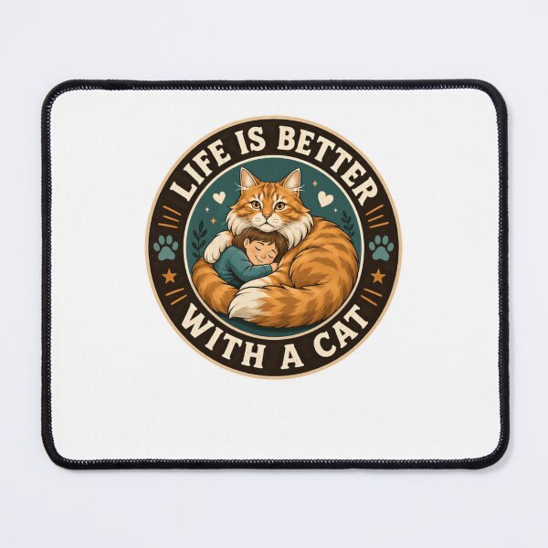 Item preview, Life Is Better With A Cat Cat Lover Pet Owner Feline Enthusiast designed and sold by HumansStuck12.