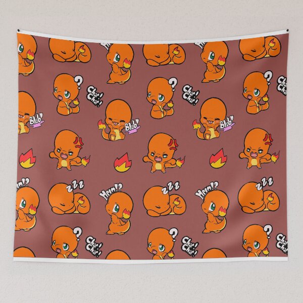 Item preview, fire lizard wallpaper designed and sold by StarBmarie.