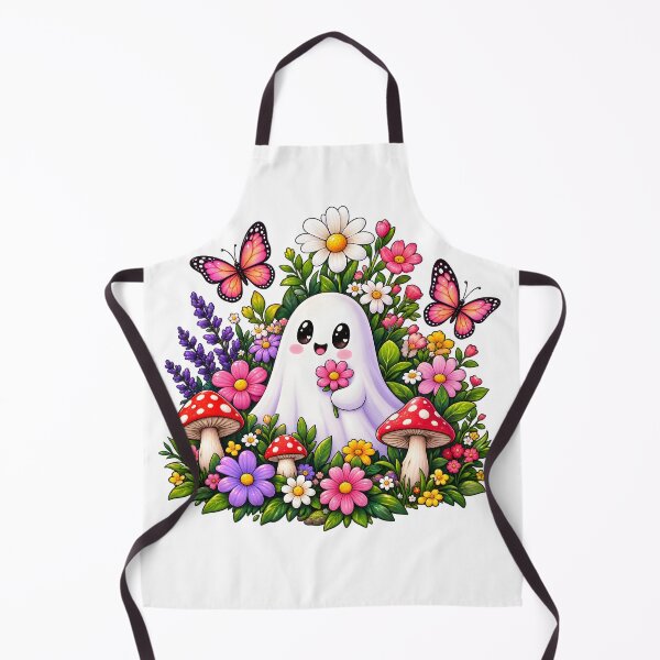Item preview, Cute Ghost in a Magical Flower Garden designed and sold by TinyWeird.