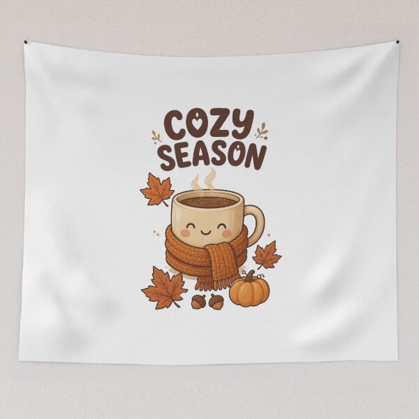 Item preview, Cozy Season – Cute Autumn Coffee Mug Fall Design designed and sold by Kiinaaa.