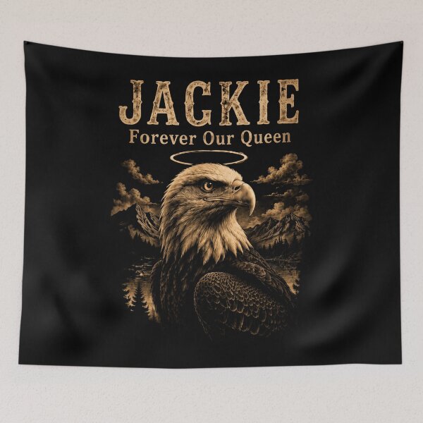 Item preview, Jackie Forever Our Queen, Big Bear Bald Eagle, Jackie Memorial designed and sold by WildHeartsStore.