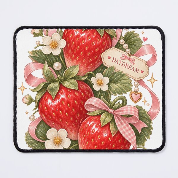 Item preview, Strawberry Daydream Cute Aesthetic designed and sold by Doodle Souq.
