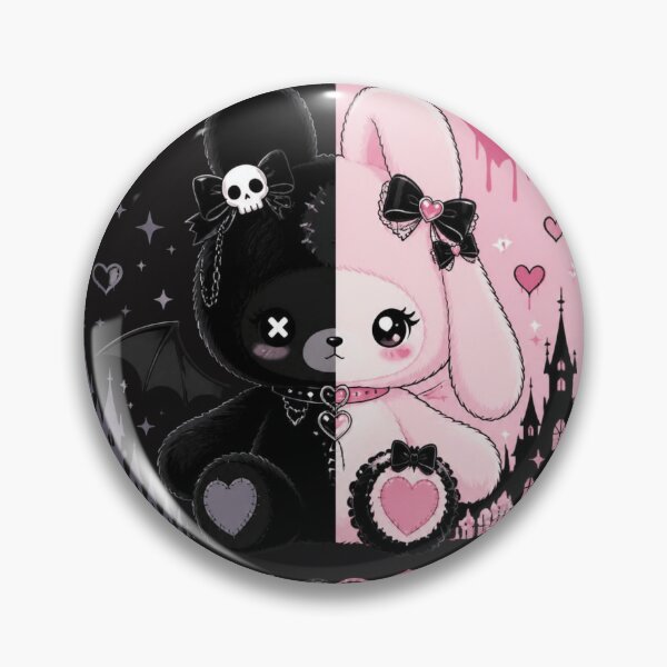 Item preview, Dark Sweet Pastel Goth Twins designed and sold by ERODED SELF.