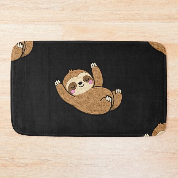 Item preview, Lazy Sloth Kawaii Embroidery Patch Illustration designed and sold by ColorSplash123.