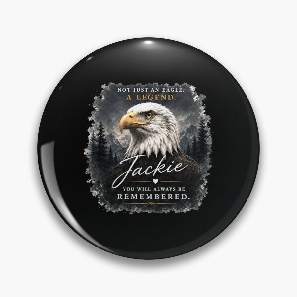 Item preview, Jackie Memorial, Not Just an Eagle A Legend, Jackie Bald Eagle  designed and sold by WildHeartsStore.