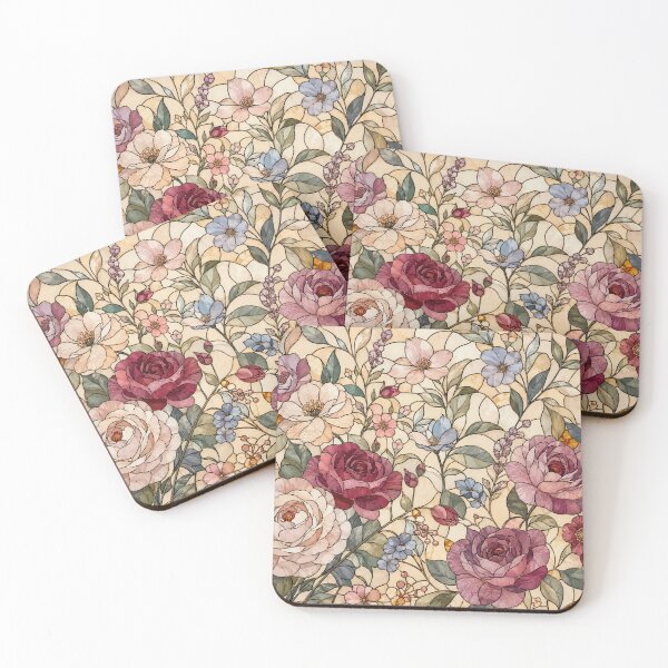 Item preview, Stained Glass Floral Phone Case — Elegant Botanical Collection designed and sold by Nara8.