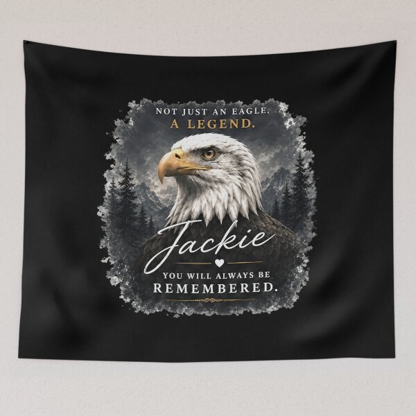 Item preview, Jackie Memorial, Not Just an Eagle A Legend, Jackie Bald Eagle  designed and sold by WildHeartsStore.