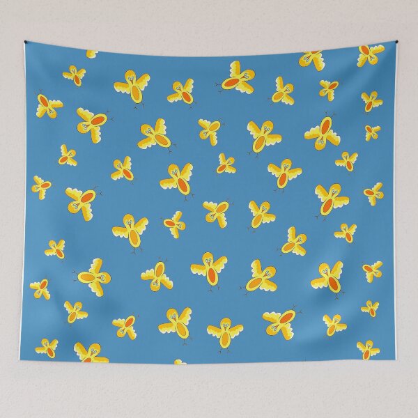 Item preview, Cute Yellow Birds On Blue designed and sold by Sartoris Art.