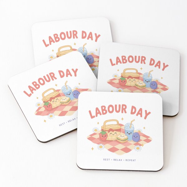 Item preview, Happy Labour Day Kawaii Picnic Cute Funny Holiday Celebration designed and sold by InspiredCreatives.