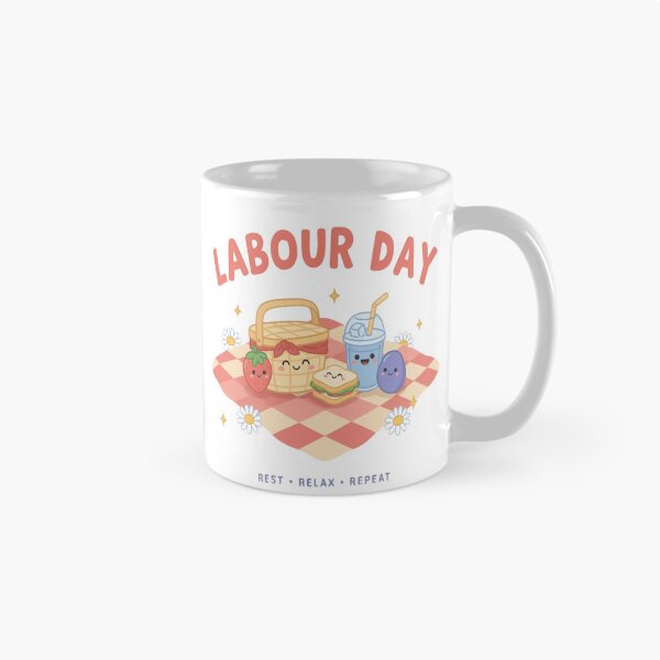 Item preview, Happy Labour Day Kawaii Picnic Cute Funny Holiday Celebration designed and sold by InspiredCreatives.