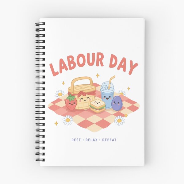 Item preview, Happy Labour Day Kawaii Picnic Cute Funny Holiday Celebration designed and sold by InspiredCreatives.