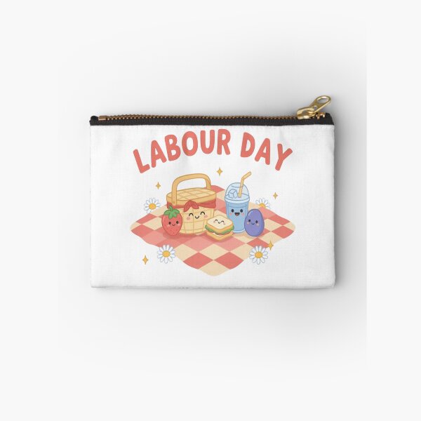 Item preview, Happy Labour Day Kawaii Picnic Cute Funny Holiday Celebration designed and sold by InspiredCreatives.