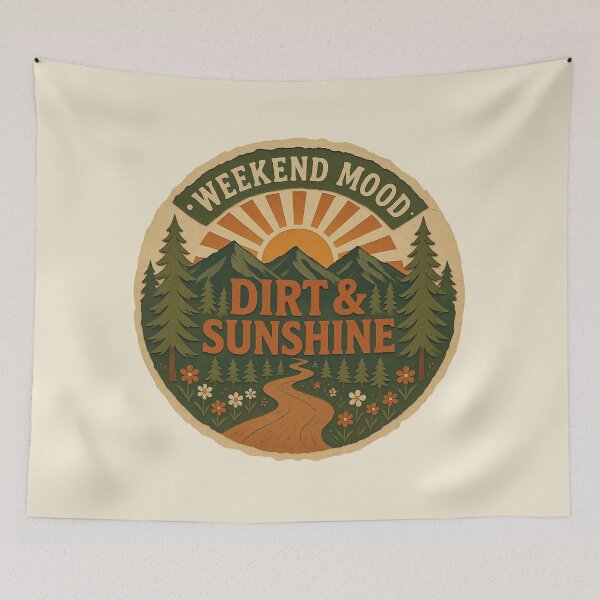 Item preview, Weekend Mood Dirt and Sunshine Landscape designed and sold by ITCHAWAWAA.